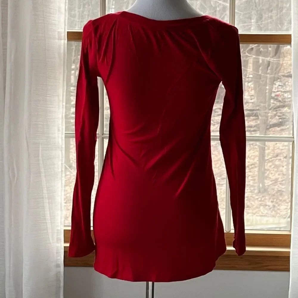 Boston Proper Women’s Red Long Sleeve Top size S - Picture 5 of 5